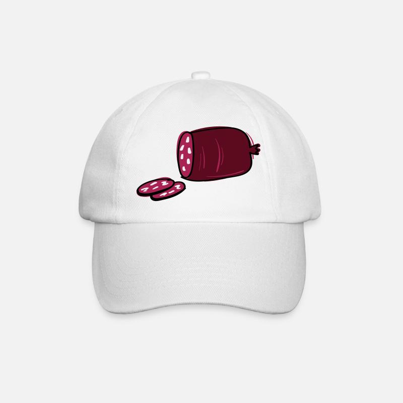 belle saucisse dessinée - Casquette classique - blanc/blanc