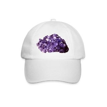 Ein Amethyst ist ein ganz besonderer Blickfang - Baseballkappe - Weiß/Weiß - Vorne