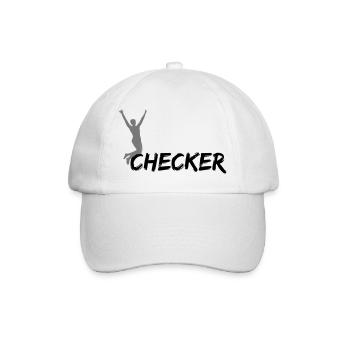 checker - Baseballkappe - Weiß/Weiß - Vorne