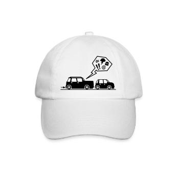 Angry driver - Baseballkappe - Weiß/Weiß - Vorne