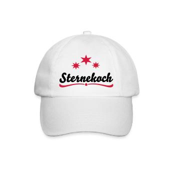 sternekoch - Baseballkappe - Weiß/Weiß - Vorne