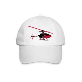 Hubschrauber - Baseballkappe - Weiß/Weiß - Vorne