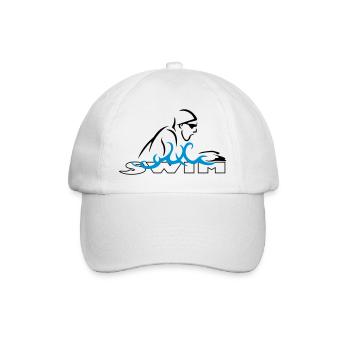 Brustschwimmen - Baseballkappe - Weiß/Weiß - Vorne