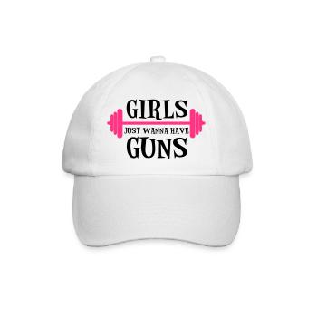 Guns - Baseball Cap - white/white - Front