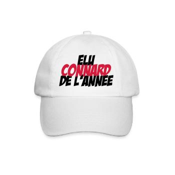 Elu Connard de l'année ! - Casquette classique - blanc/blanc - Devant