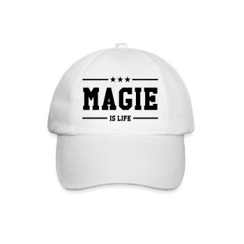 Magie is life - Casquette classique - blanc/blanc - Devant