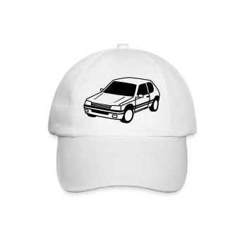 voiture française retro vintage 205 - Casquette classique - blanc/blanc - Devant