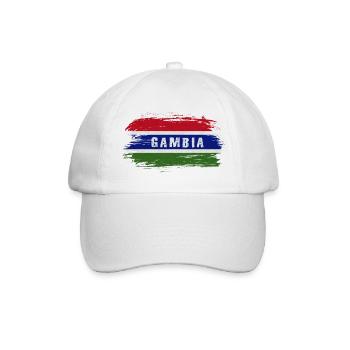 Gambia Flag / Gift Banjul Africa - Baseball Cap - white/white - Front