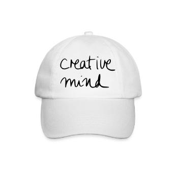 creative mind - Baseball Cap - white/white - Front