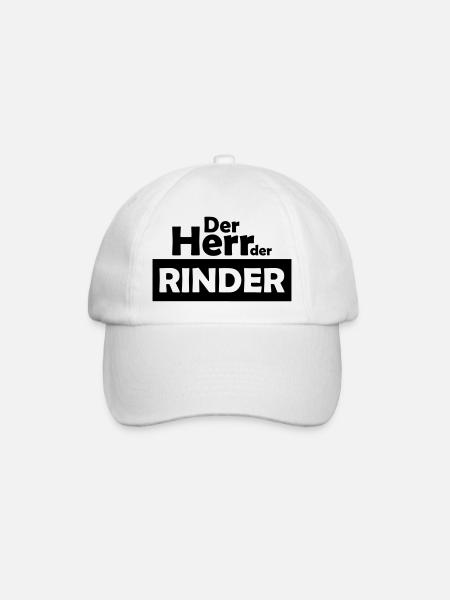 der herr der rinder - Baseballkappe - Weiß/Weiß