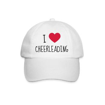 Cheerleading Cheerleader Sport Sportler Spieler - Baseballkappe - Weiß/Weiß - Vorne