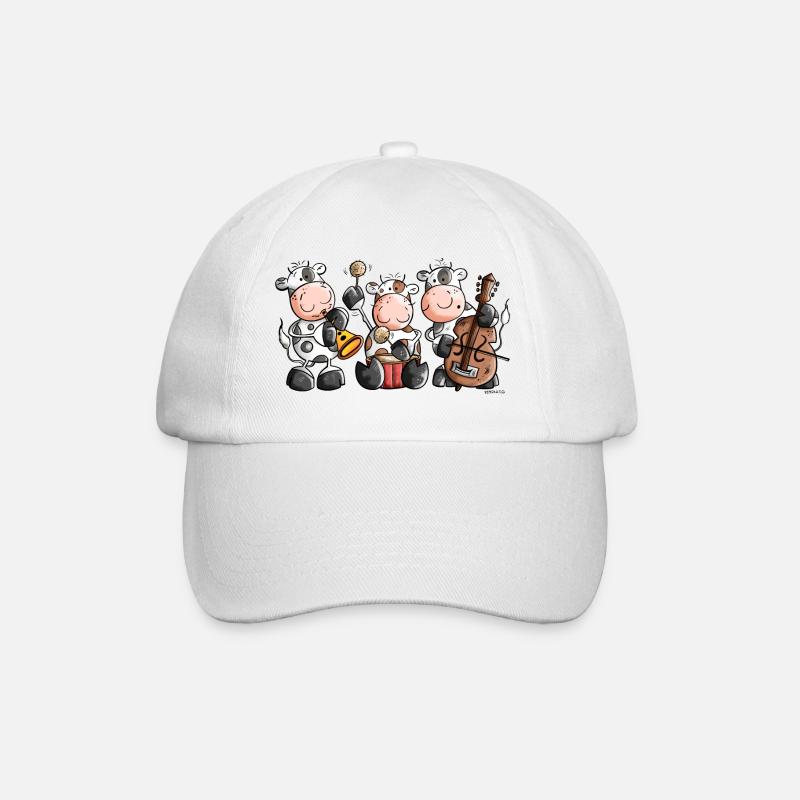 Vaches musicales - Casquette classique - blanc/blanc