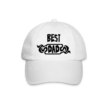Papa Fête des Pères Naissance Bébé Anniversaire - Casquette classique - blanc/blanc - Devant