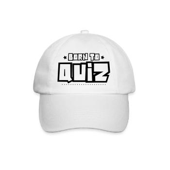 Born to quiz 2018 - Baseball Cap - white/white - Front
