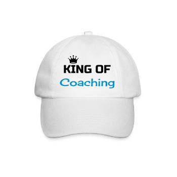 Coach / Coaching / Trainer / Sport - Baseballkappe - Weiß/Weiß - Vorne