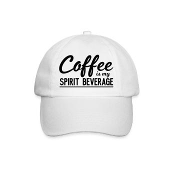 Coffee Is My Spirit Beverage - Baseball Cap - white/white - Front