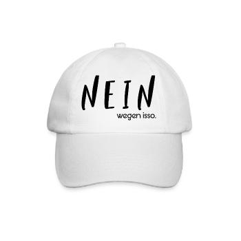 nein wegen isso - Baseballkappe - Weiß/Weiß - Vorne