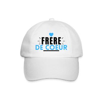 Frere de coeur. t-shirt frère de coeur - Casquette classique - blanc/blanc - Devant