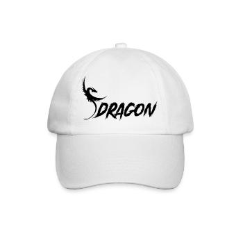 Dragon - Drache - Baseballkappe - Weiß/Weiß - Vorne