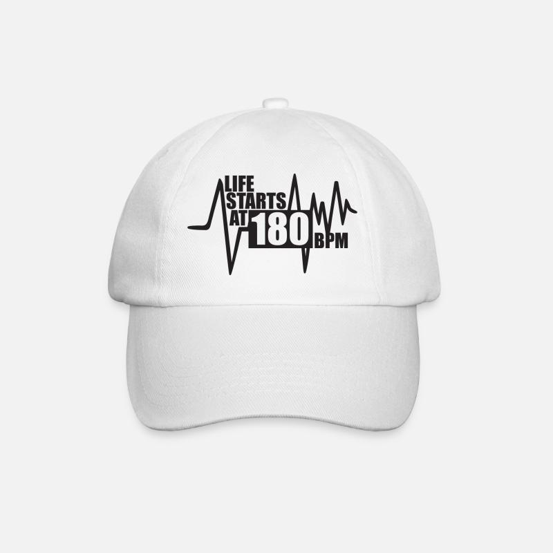 La vie commence à 180 BPM - Casquette classique - blanc/blanc