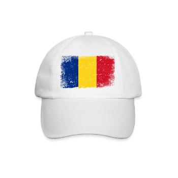 Drapeau roumain - Casquette classique - blanc/blanc - Devant