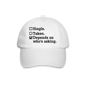 Single? - Bachelor Party Party Crew - Baseball Cap - white/white - Front