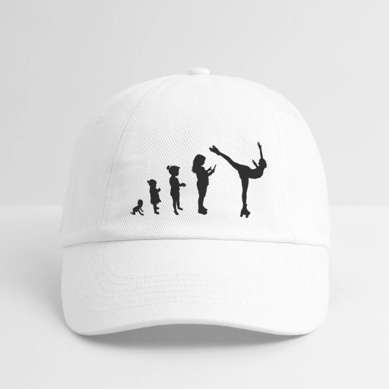Evolution roller skating 1 Baseball Cap