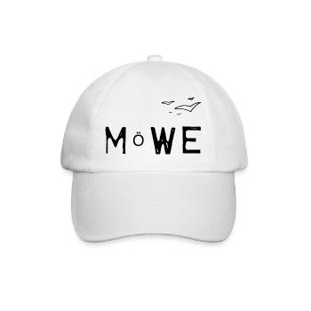 möwe - Baseballkappe - Weiß/Weiß - Vorne