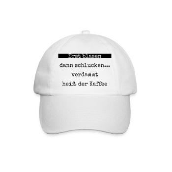 arbeitskollegin bücher bürohumor heiß haustier - Baseballkappe - Weiß/Weiß - Vorne