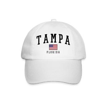 Tampa Florida - Baseballkappe - Weiß/Weiß - Vorne