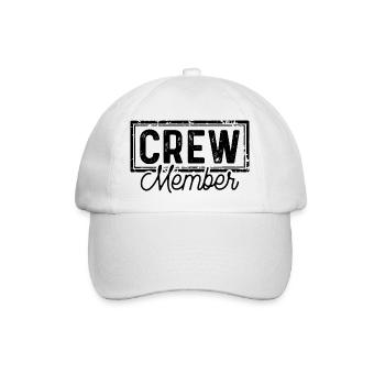 Crew Members - Baseball Cap - white/white - Front