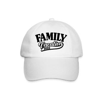 Family Vacation 2022, Matching Family Summer Vacay - Baseball Cap - white/white - Front