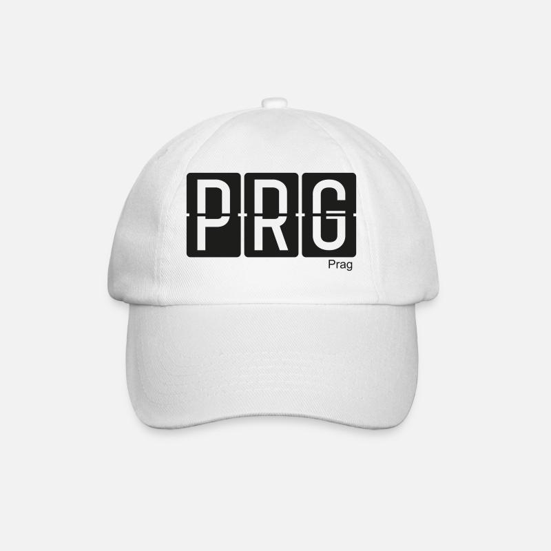 Prague - Baseball Cap - white/white