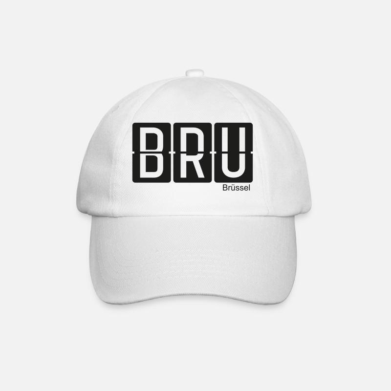 Brüssel - Baseballkappe - Weiß/Weiß