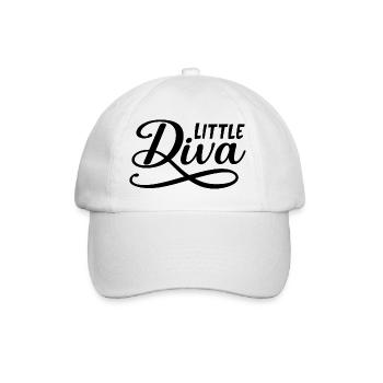 Little Diva - Baseballkappe - Weiß/Weiß - Vorne
