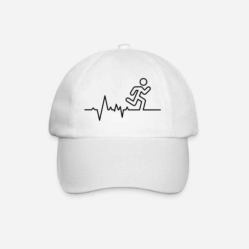Compétition sportive de course à pied, de triathlon ou de marathon. - Casquette classique - blanc/blanc