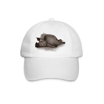 Boaring - Baseball Cap - white/white - Front