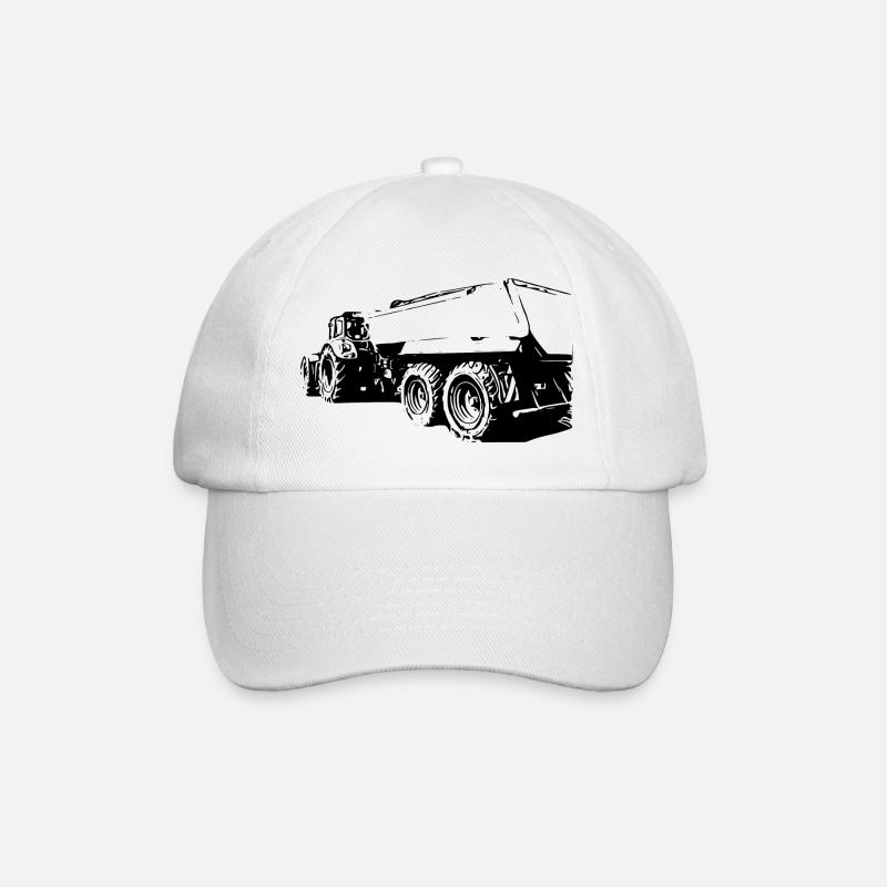Tractor - Baseball Cap - white/white