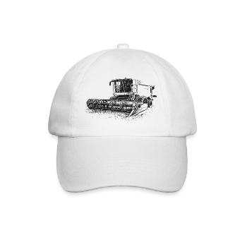 Combine Harvester Lexion 550 - Baseball Cap - white/white - Front