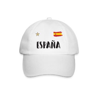 Spanien Fußball Trikot Spanische Flagge - Baseballkappe - Weiß/Weiß - Vorne