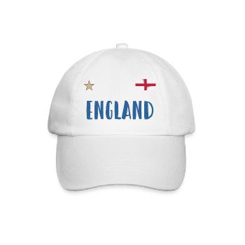 England Fußball Trikot Englische Flagge - Baseballkappe - Weiß/Weiß - Vorne