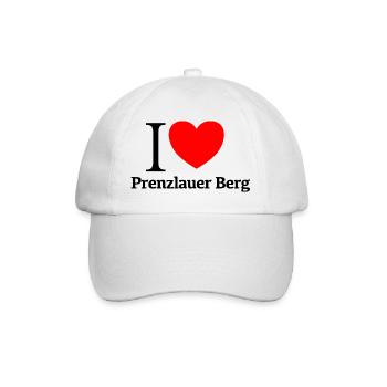 I LOVE PBERG - Baseballkappe - Weiß/Weiß - Vorne