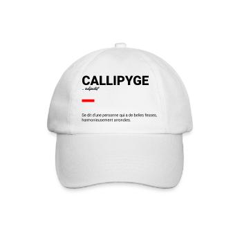 Callipyge définition - Casquette classique - blanc/blanc - Devant