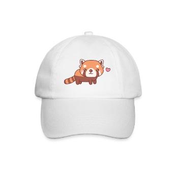 Cute Little Red Panda Doodle - Baseball Cap - white/white - Front