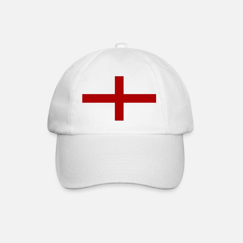 England - Baseball Cap - white/white