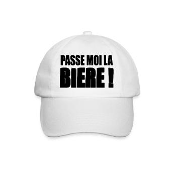 Passe moi la Bière ! - Casquette classique - blanc/blanc - Devant