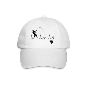Idée cadeau pêcheur pêcheur - Casquette classique - blanc/blanc - Devant