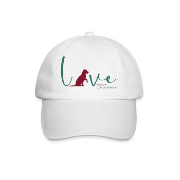 jowi_hundeliebe - love Labrador - Baseballkappe - Weiß/Weiß - Vorne