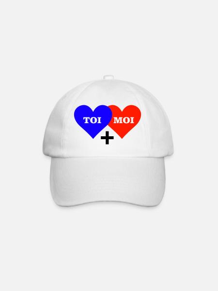 TOI MOI COEUR - Casquette classique - blanc/blanc