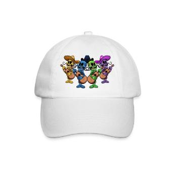 Day Of The Dead Skeletons - Baseball Cap - white/white - Front